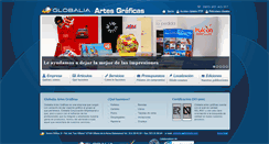 Desktop Screenshot of globalia-artesgraficas.com